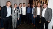 LASVEGAS,NV JANUARY:(L R)VegasGoldenKnightsplayersWilliamKarlsson,JonathanMarchessaultandDavidPerron,televisionpersonalityandchefGordonRamsay,andKnightsplayersDerykEngelland,ErikHaula,OscarLindbergandBradHuntattendthegrandopeningofthefirst everGordonRamsayHELL'SKITCHENrestaurantatCaesarsPalaceonJanuary,inLasVegas,Nevada.(PhotobyEthanMiller/GettyImagesforGordonRamsayHell'sKitchenRestaurantCaesarsPalaceLasVegas)